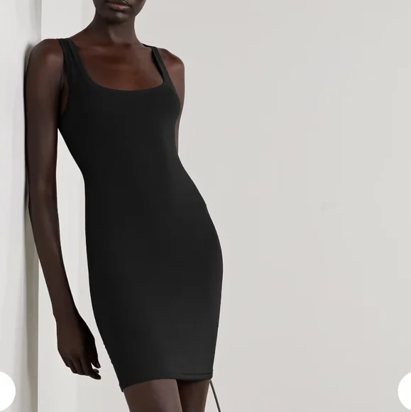 Skims Body Tank Dress in Onyx at Nordstrom, Size Medium